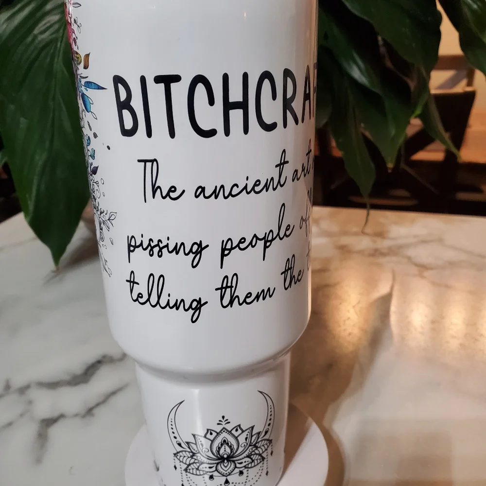 B*TCHCRAFT 40oz Traveler Tumbler 💜sale